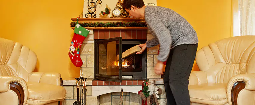 Rusted Metal Fireplace Restoration in Shoreview, Minnesota